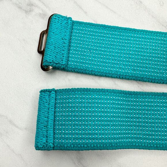Blue Striped Stretch No Buckle Belt Strap Size XL - Picture 12 of 12